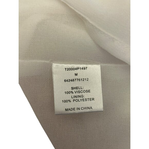 Tart Blush Watercolor Julie Maxi Sleeveless Dress Medium Ruffle Collar Tiered - Picture 6 of 7